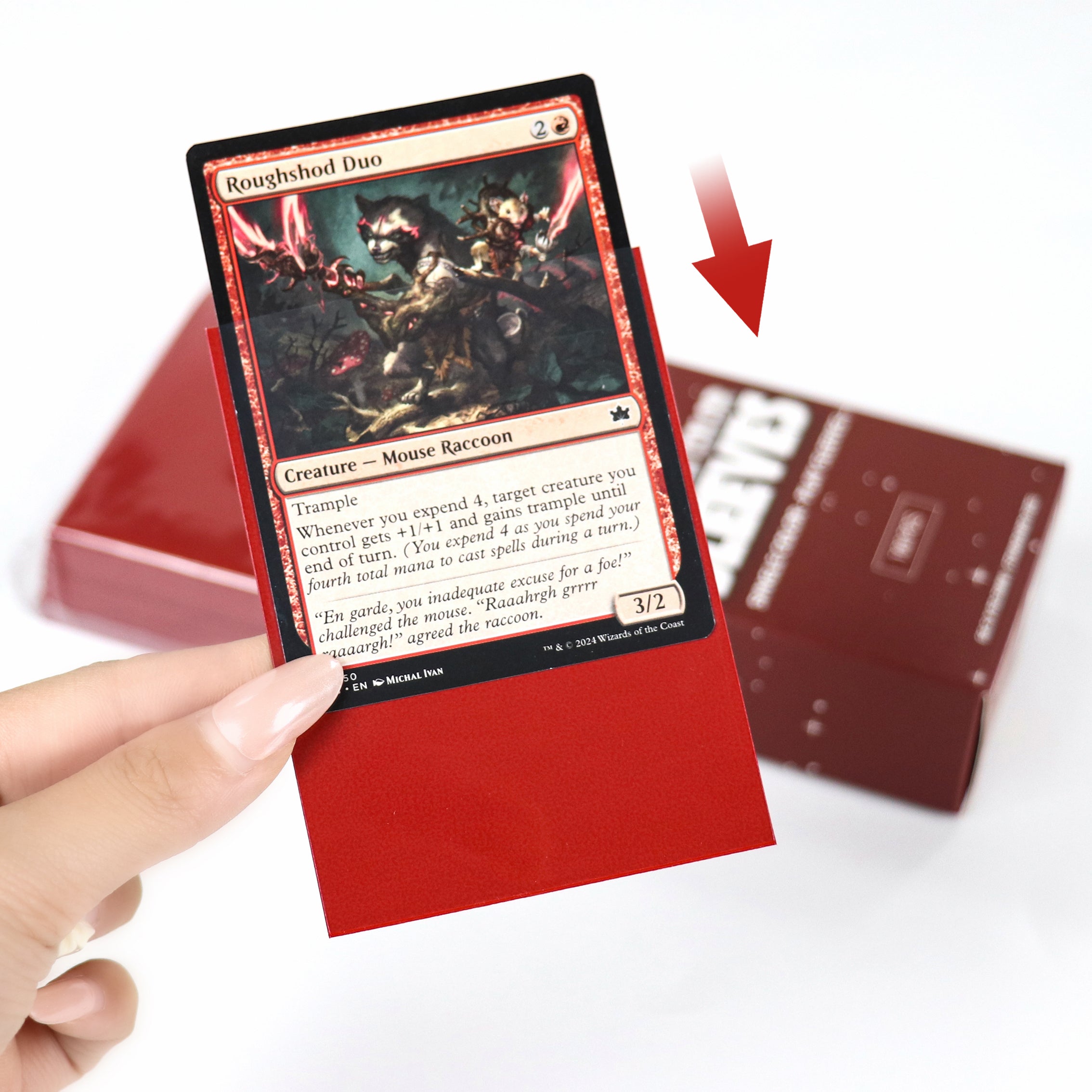 cardcosmos - Bustine matte premium Rosso | 100stk