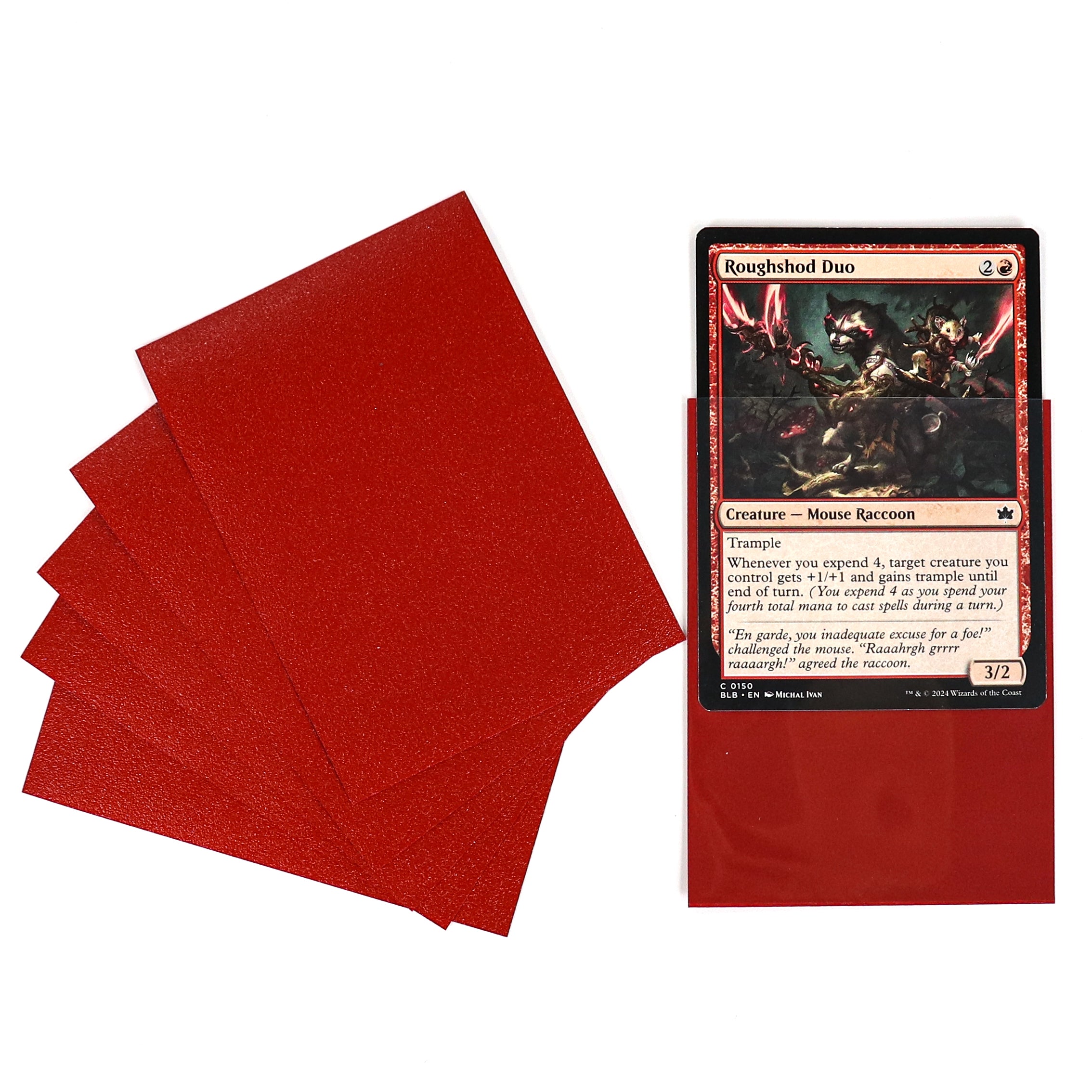cardcosmos - Bustine matte premium Rosso | 100stk