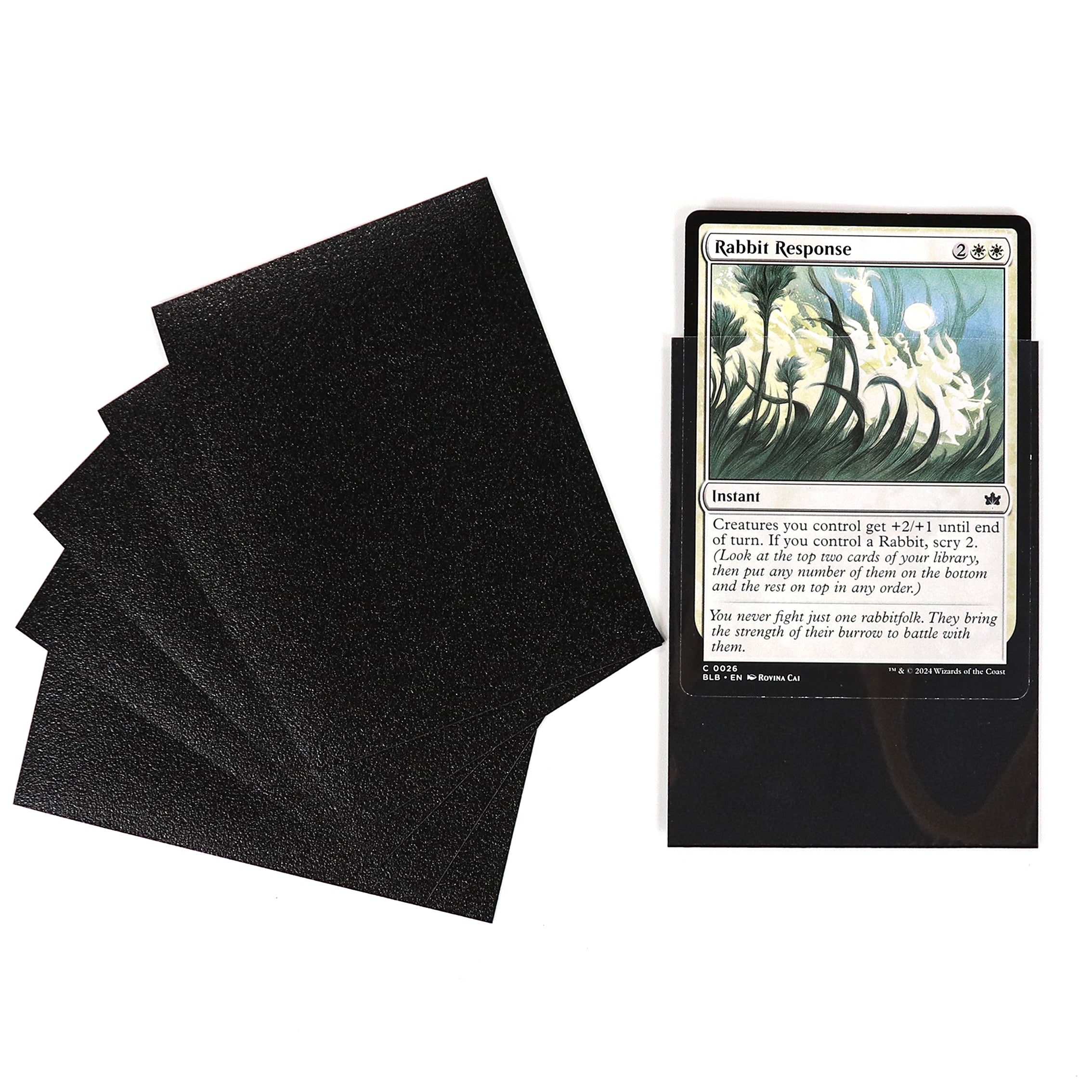 cardcosmos - Bustine matte premium Nero | 100stk