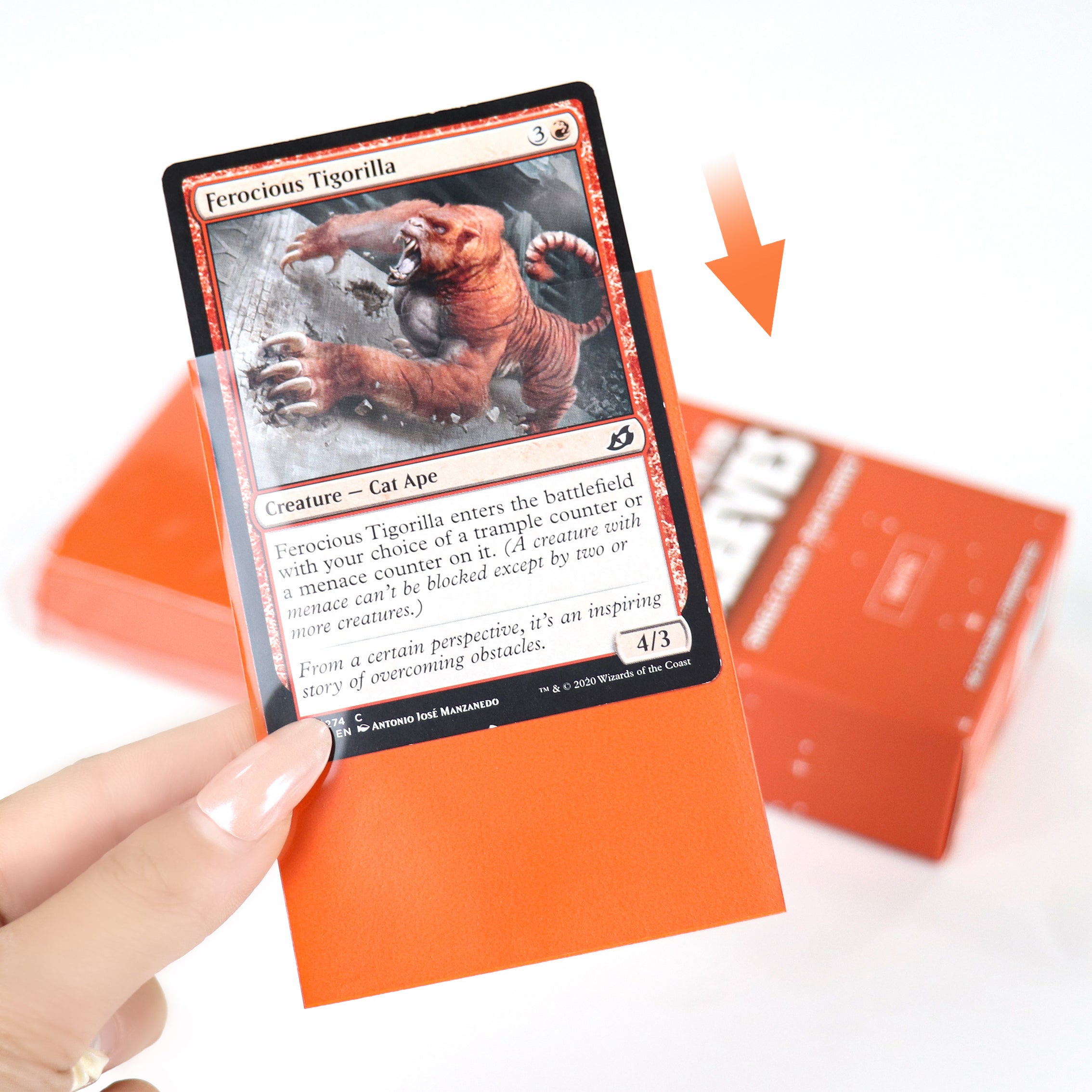cardcosmos - Bustine matte premium Arancione | 100stk
