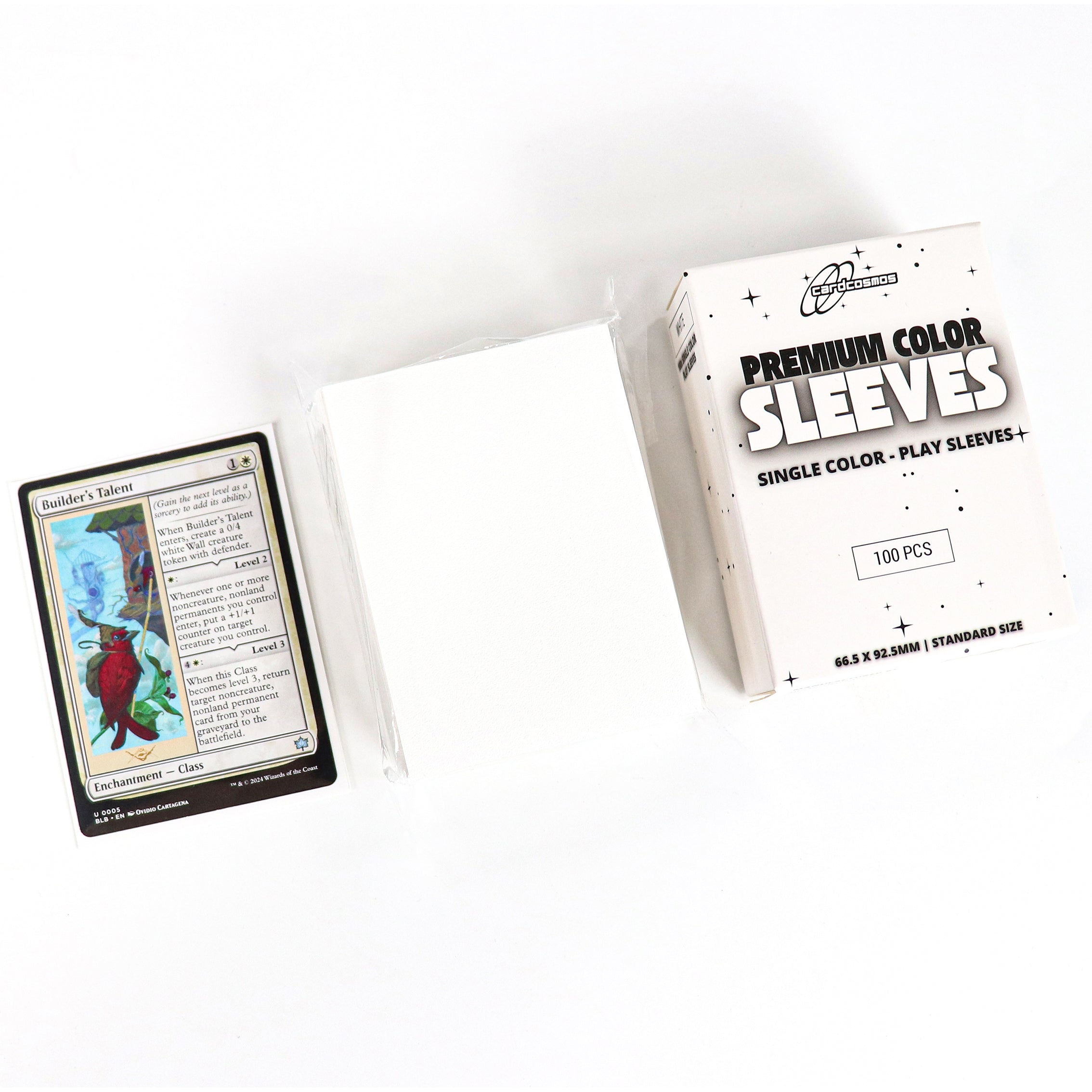 cardcosmos - Bustine matte premium Bianco | 100stk