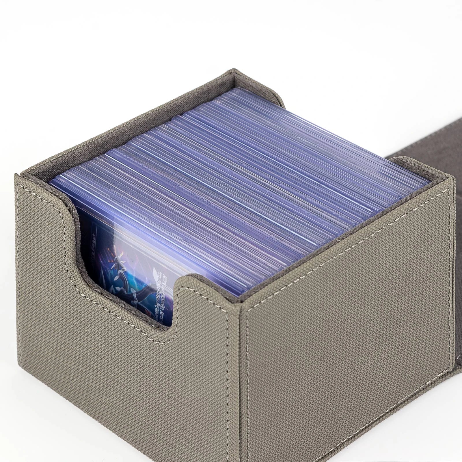 cardcosmos - 60+ Premium Toploader Deck Box - Grau