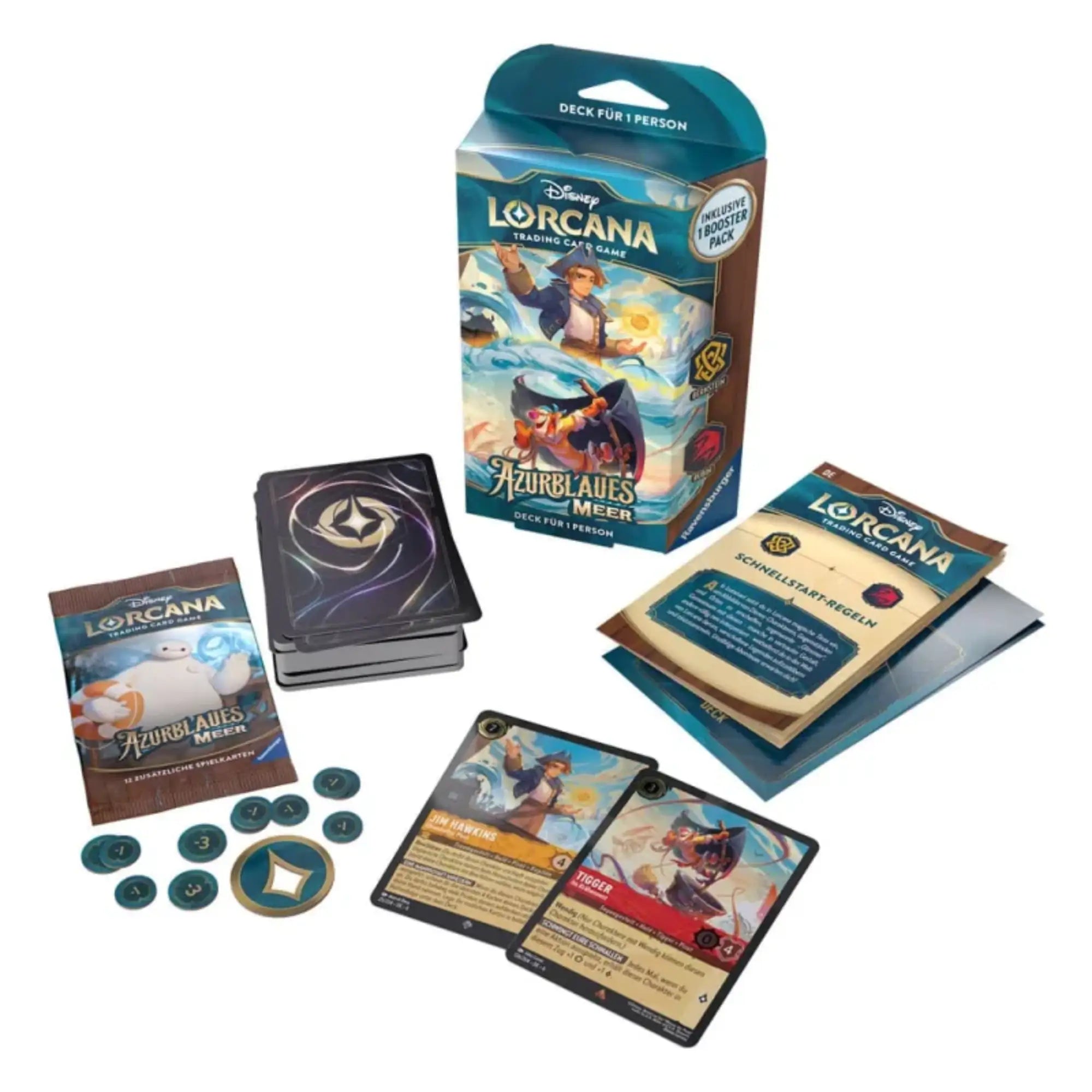 Disney Lorcana - Azurblaues Meer Starter Deck Display - DE