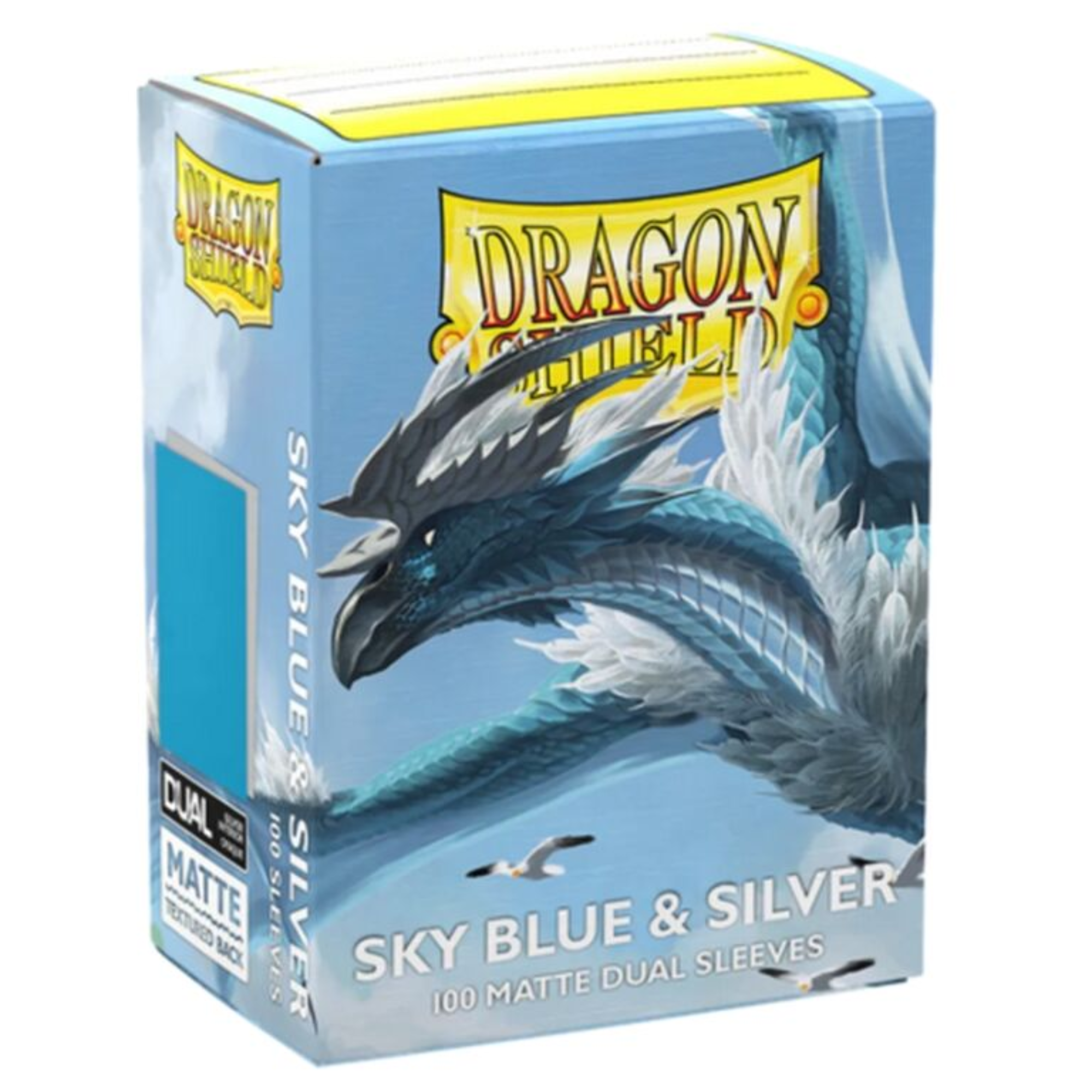 Dragon Shield Bustine protettive – Dual Matte Azzurro Cielo & Argento (100 pezzi)