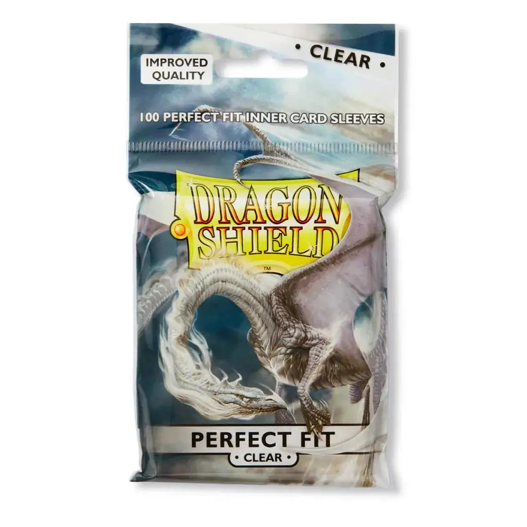 Dragon Shield Perfect Fit Sleeves - Clear/Clear | 100stk