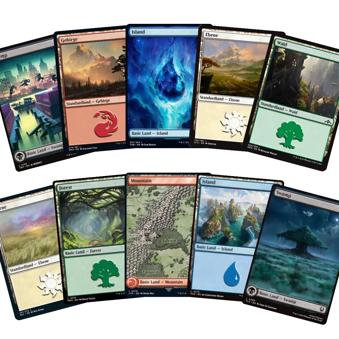 Pokémon Set di terre standard – 100 o 200 carte mischiate a caso