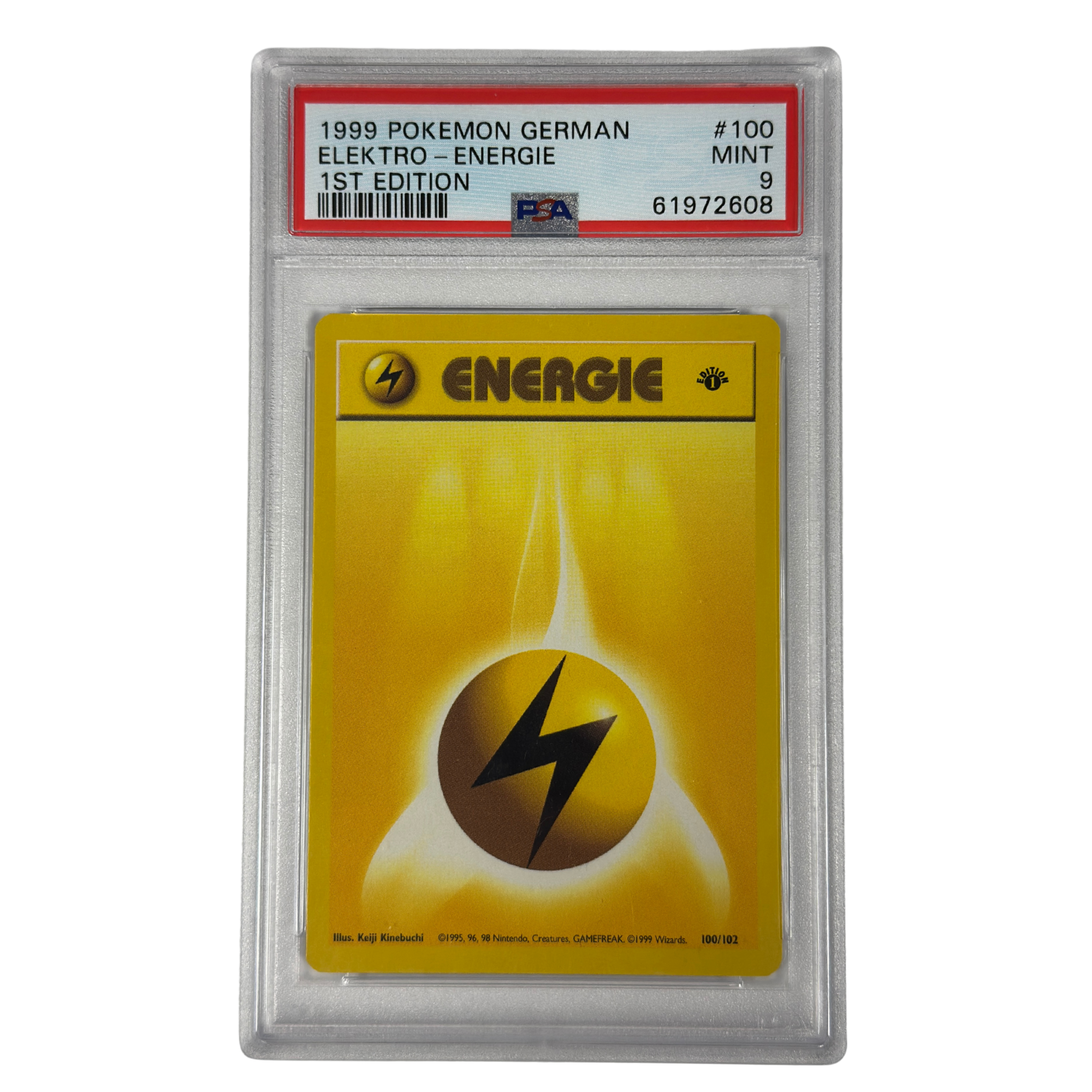 Pokémon - Energia Elettrica 1st Edition #100/102 Base Set (1999) Tedesco – PSA 9 Mint