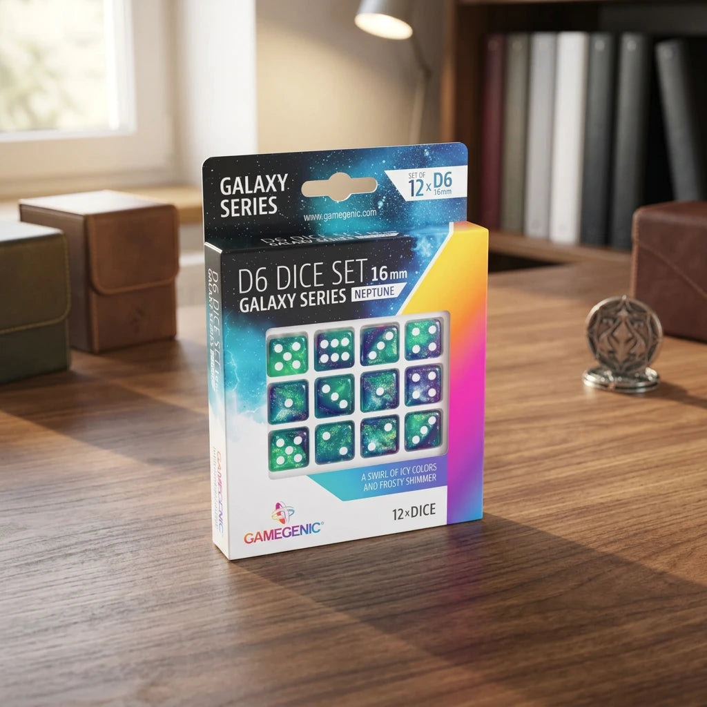 Gamegenic Galaxy Series D6 Würfelset Neptune 12 mm – 36 Würfel