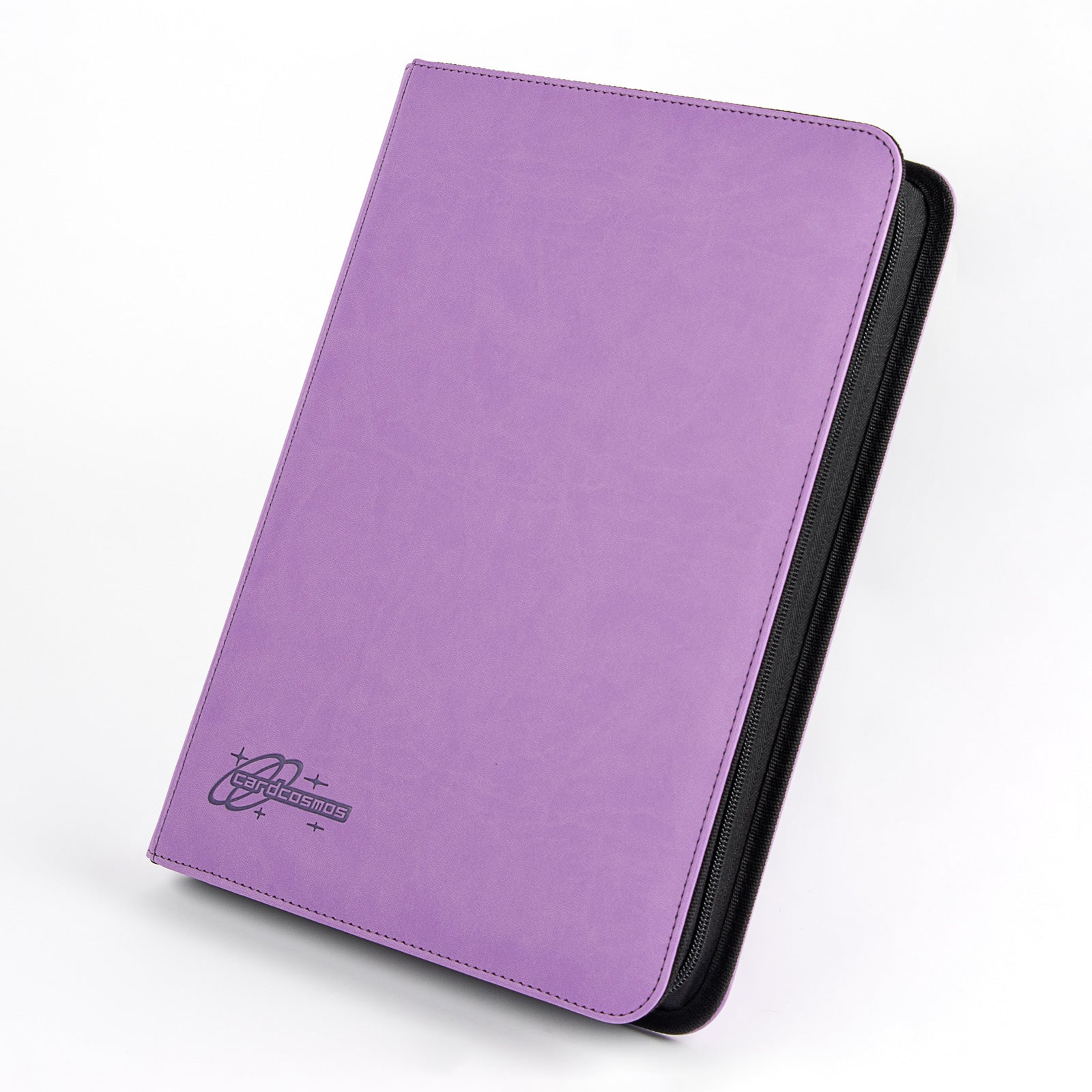 cardcosmos - 9 Pocket Strap Premium Leather Binder - Lila