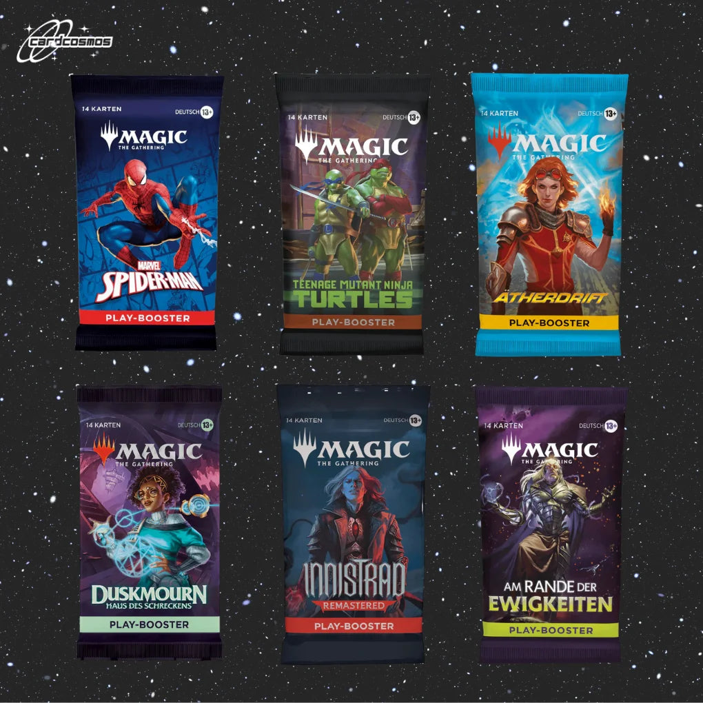 Magic: The Gathering Mystery Play Booster Set Tedesco – 3 buste casuali diverse