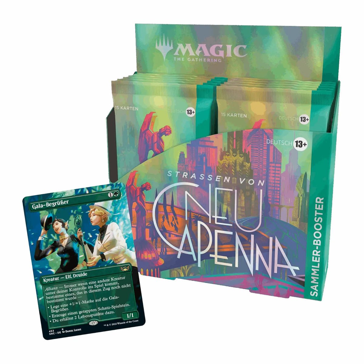 Magic: The Gathering - Straßen von Neu-Capenna Sammler Booster Display - DE
