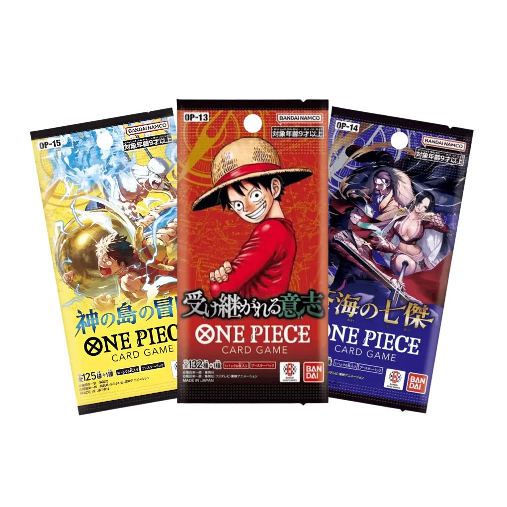 One Piece Card Game Japan Mystery Booster Set – 3 buste casuali diverse