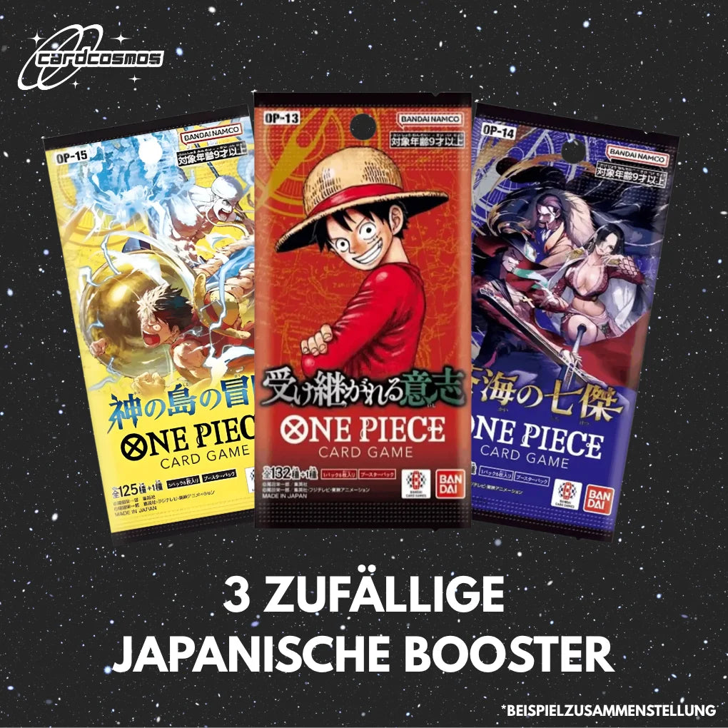 One Piece Card Game Japan Mystery Booster Set – 3 buste casuali diverse