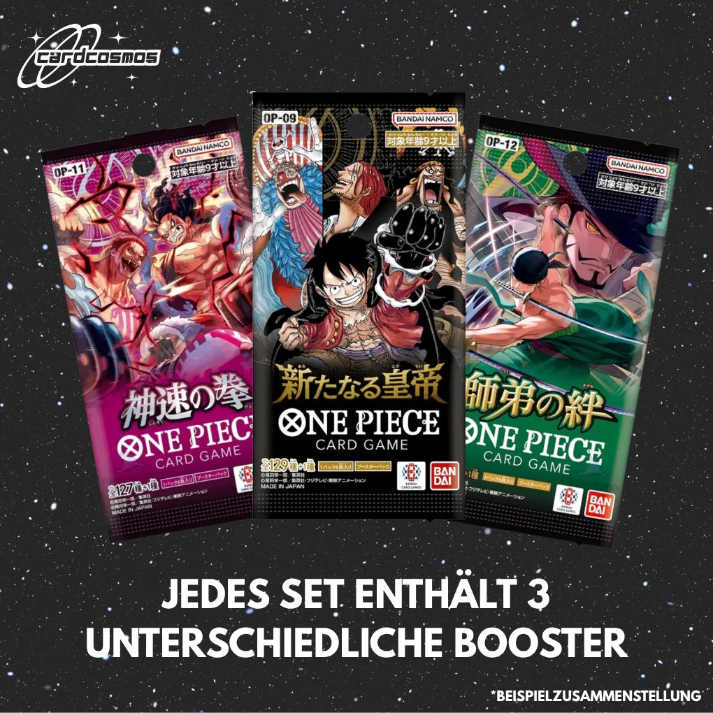 One Piece Card Game Japan Mystery Booster Set – 3 buste casuali diverse