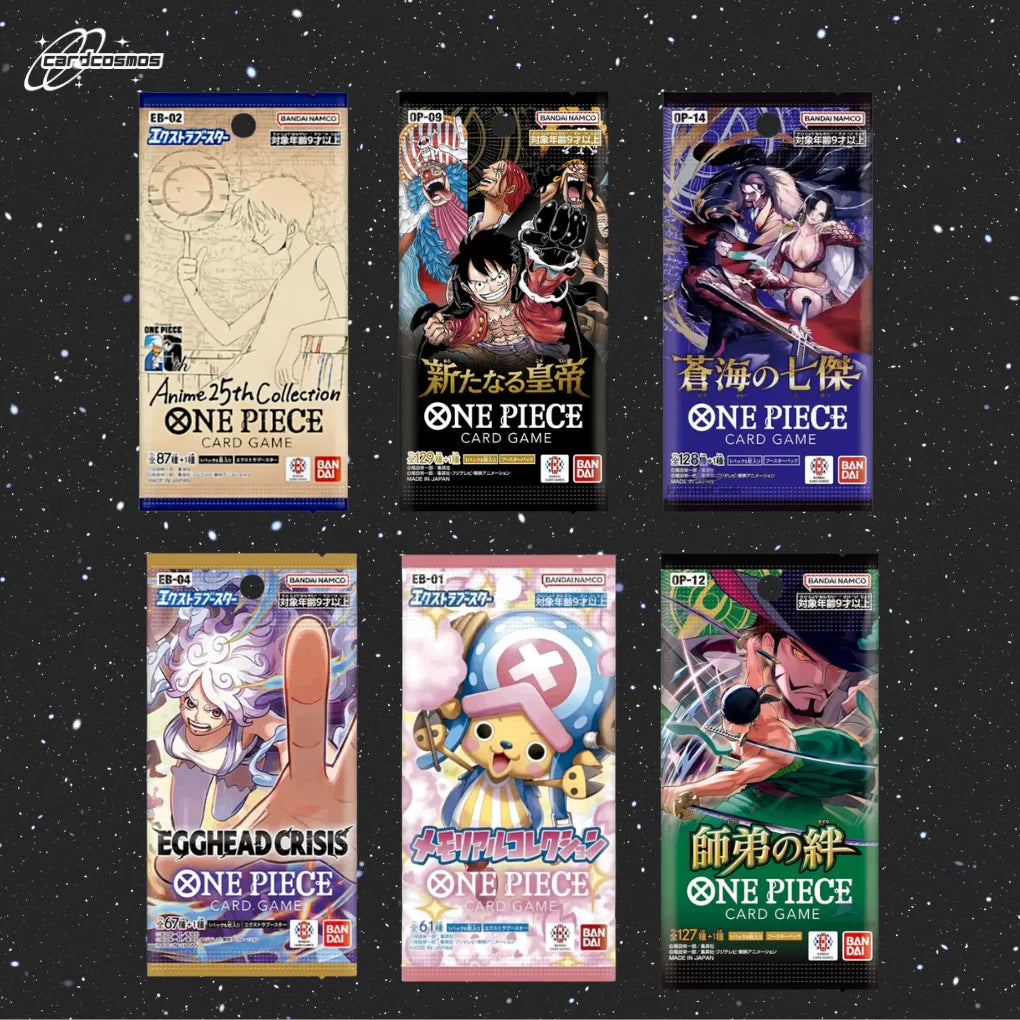 One Piece Card Game Japan Mystery Booster Set – 3 buste casuali diverse