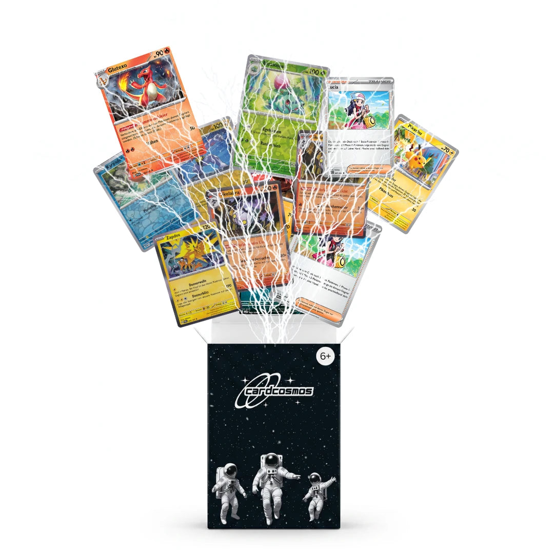 Set di carte Pokémon Inglese – 200 carte incl. 25 Holo + 100 Bustine protettive