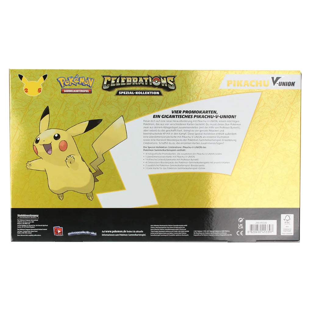 Pokémon - Celebrations Pikachu-V-UNION Spezial-Kollektion - DE