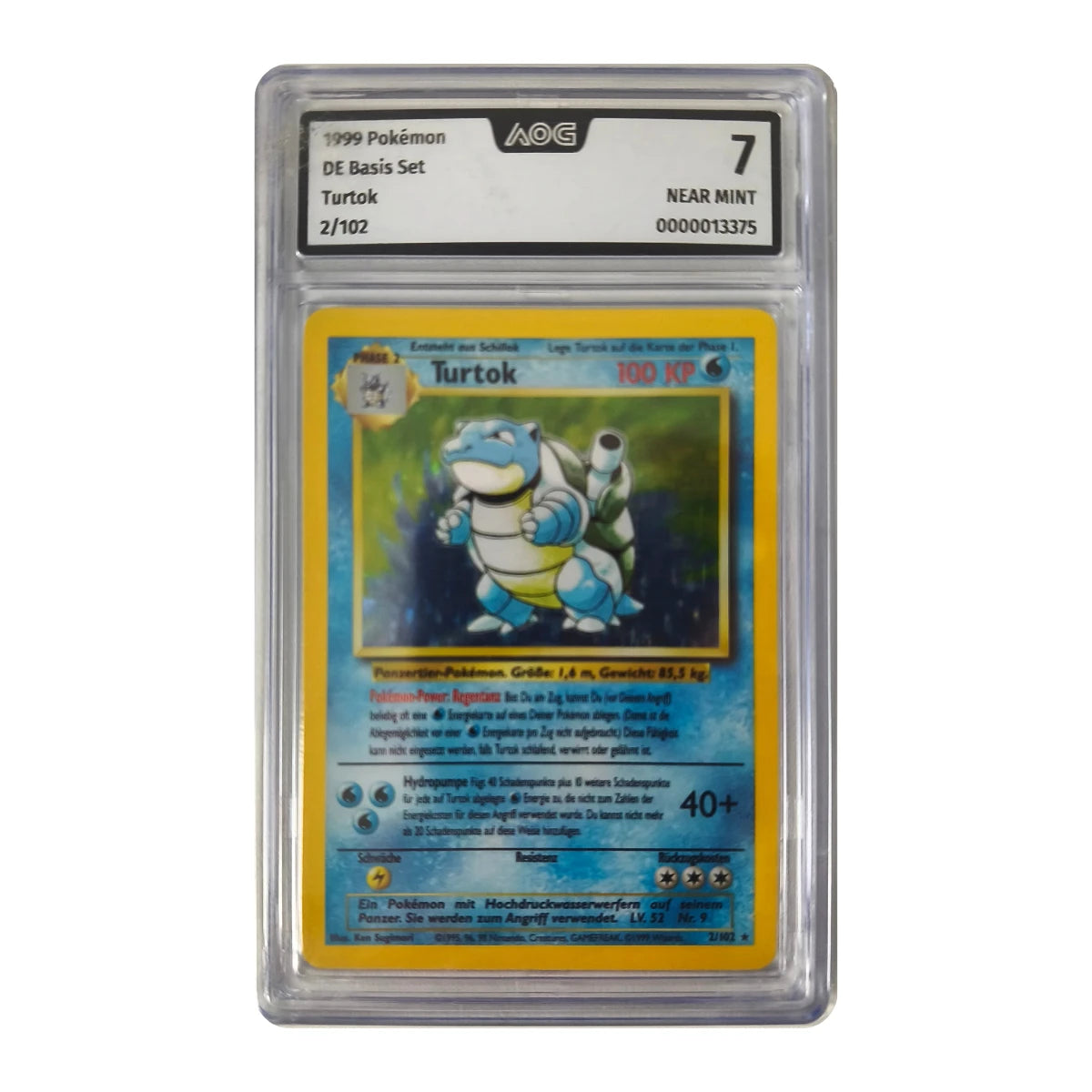 Pokémon - Turtok 2/102 (Basis Set) – AOG 7 Near Mint