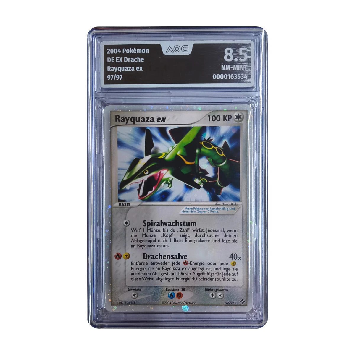 Pokémon - Rayquaza ex #097/097 (EX Drache) – AOG 8.5 NM-Mint