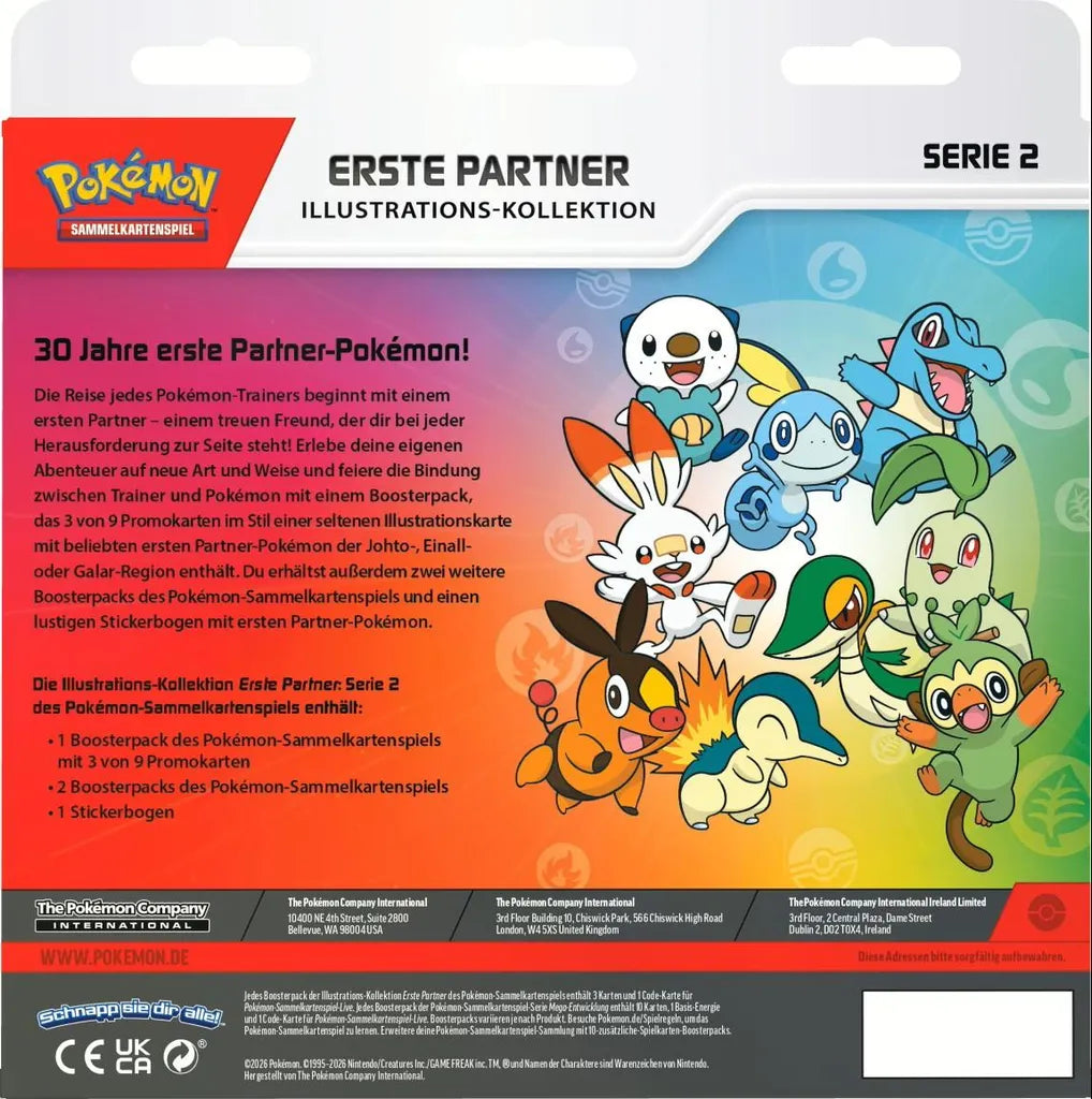 Pokémon - Collezione Prima Illustrazione Partner Box Serie 2 - Tedesco
