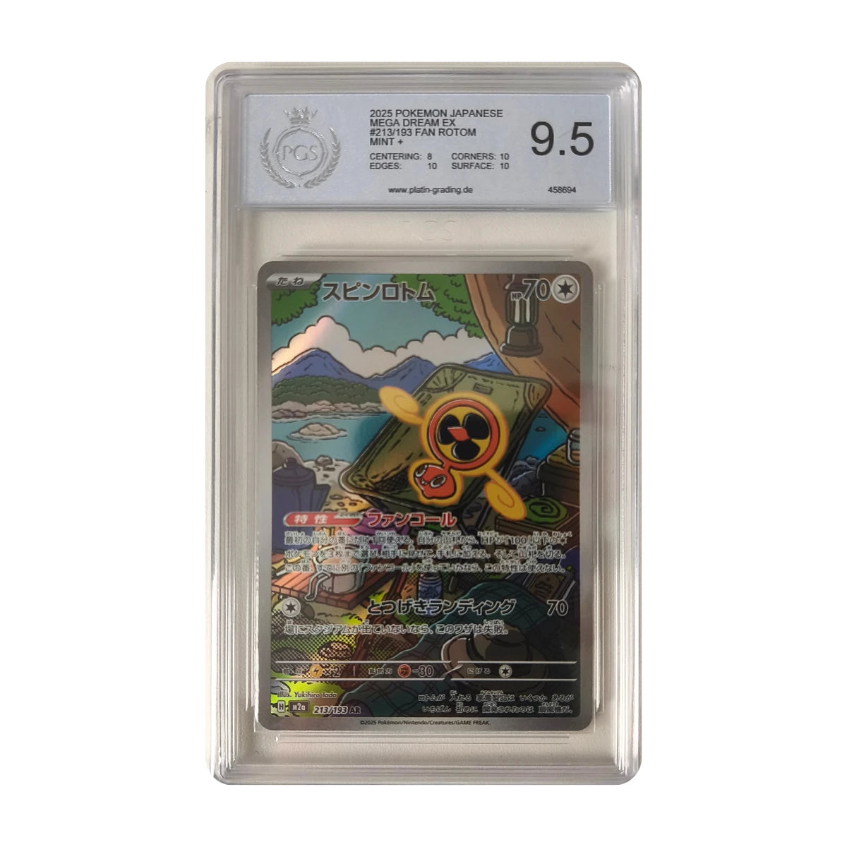 Pokémon - Fan-Rotom 213/193 (Mega Dream ex) – PGS 9.5 Mint+
