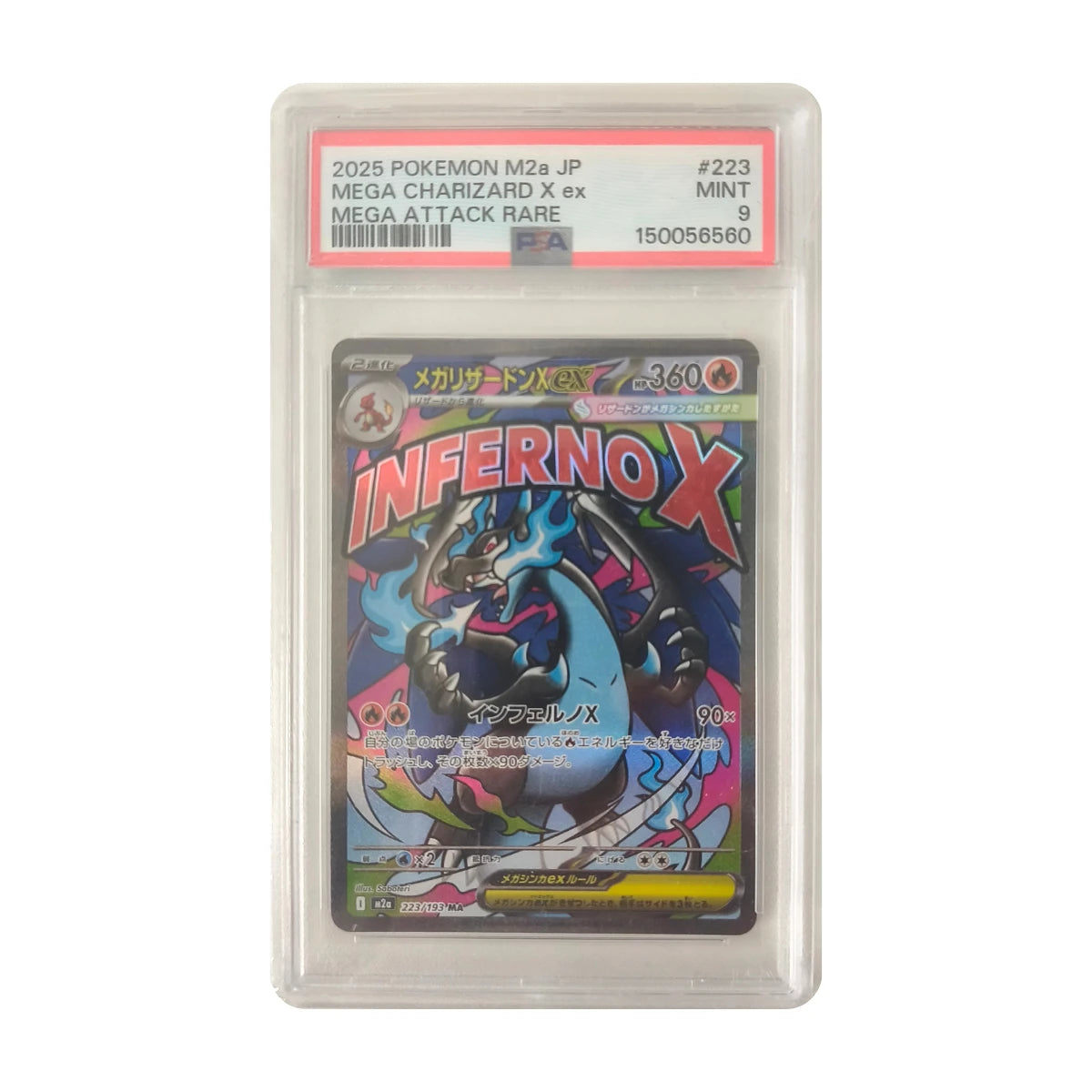 Pokémon - Mega Charizard X ex #223/193 (Inferno X) – PSA 9 Mint