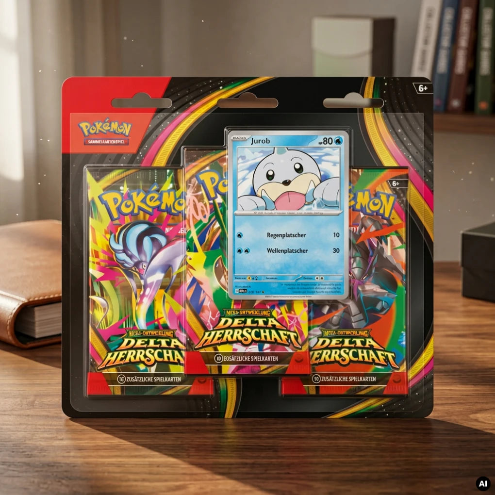 Pokémon - Mega-Entwicklung Delta-Herrschaft Blister da 3 buste Jurob - Tedesco