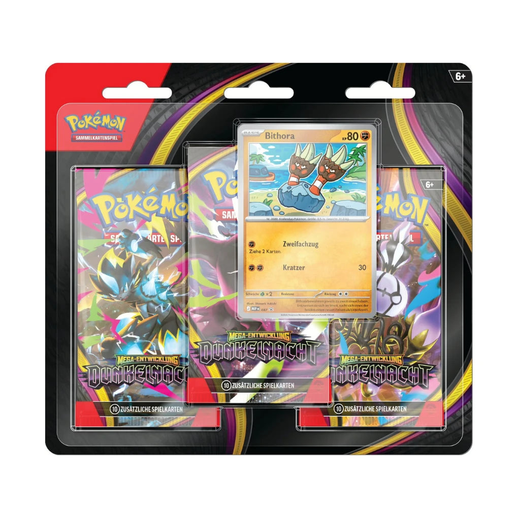 Pokémon - Mega Evoluzione: Dunkelnacht Blister 3-Pack - Tedesco