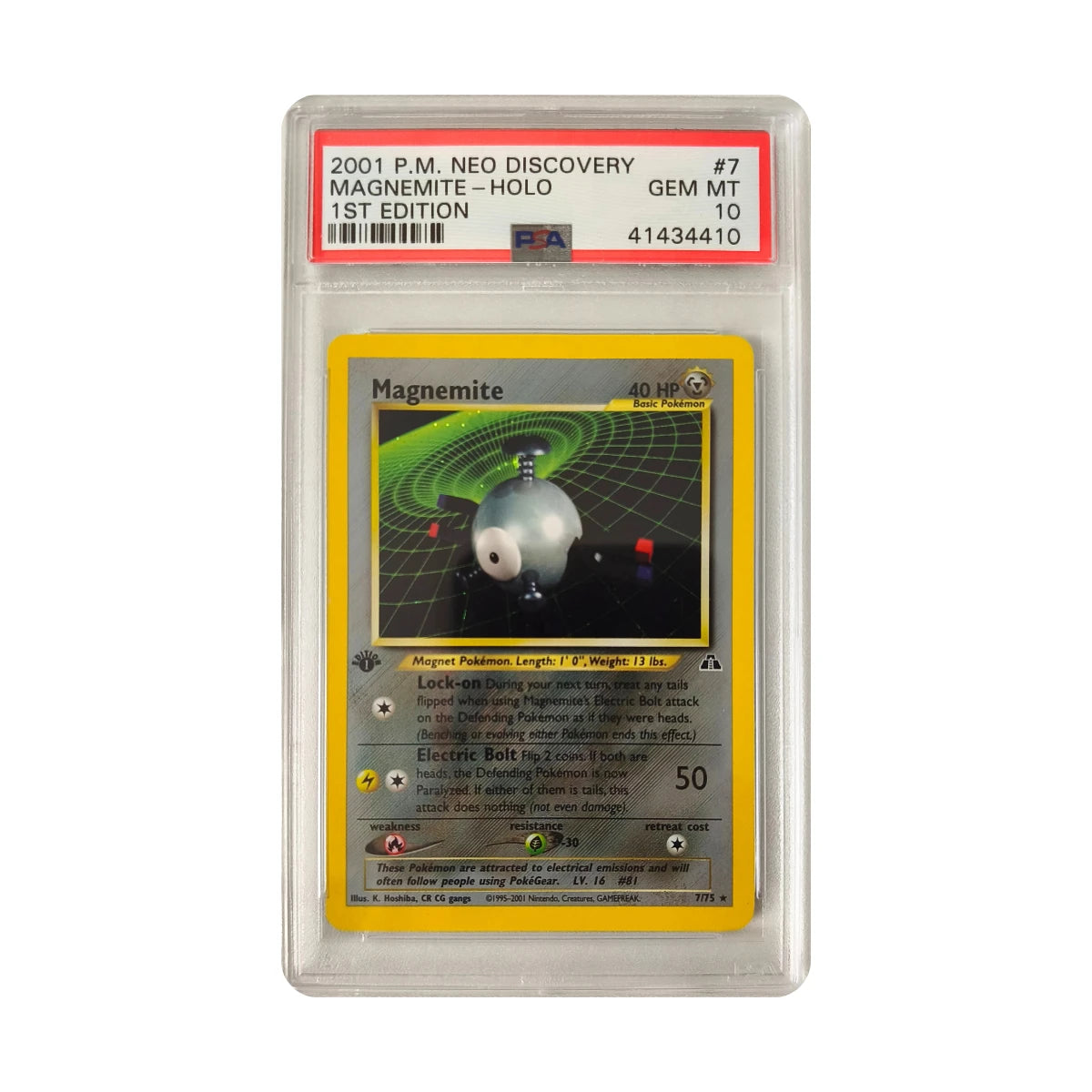 Pokémon - Magnemite #7 (Neo Discovery 1st Edition) – PSA 10 Gem Mint