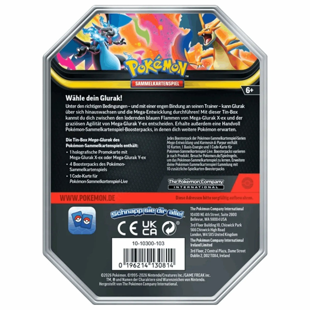 Pokémon - Mega-Entwicklung Tin Box #127 Mega-Glurak Y - DE