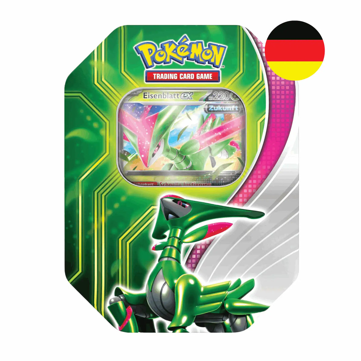 Pokémon - Paradox Clash Eisenblatt ex Tin Box - DE