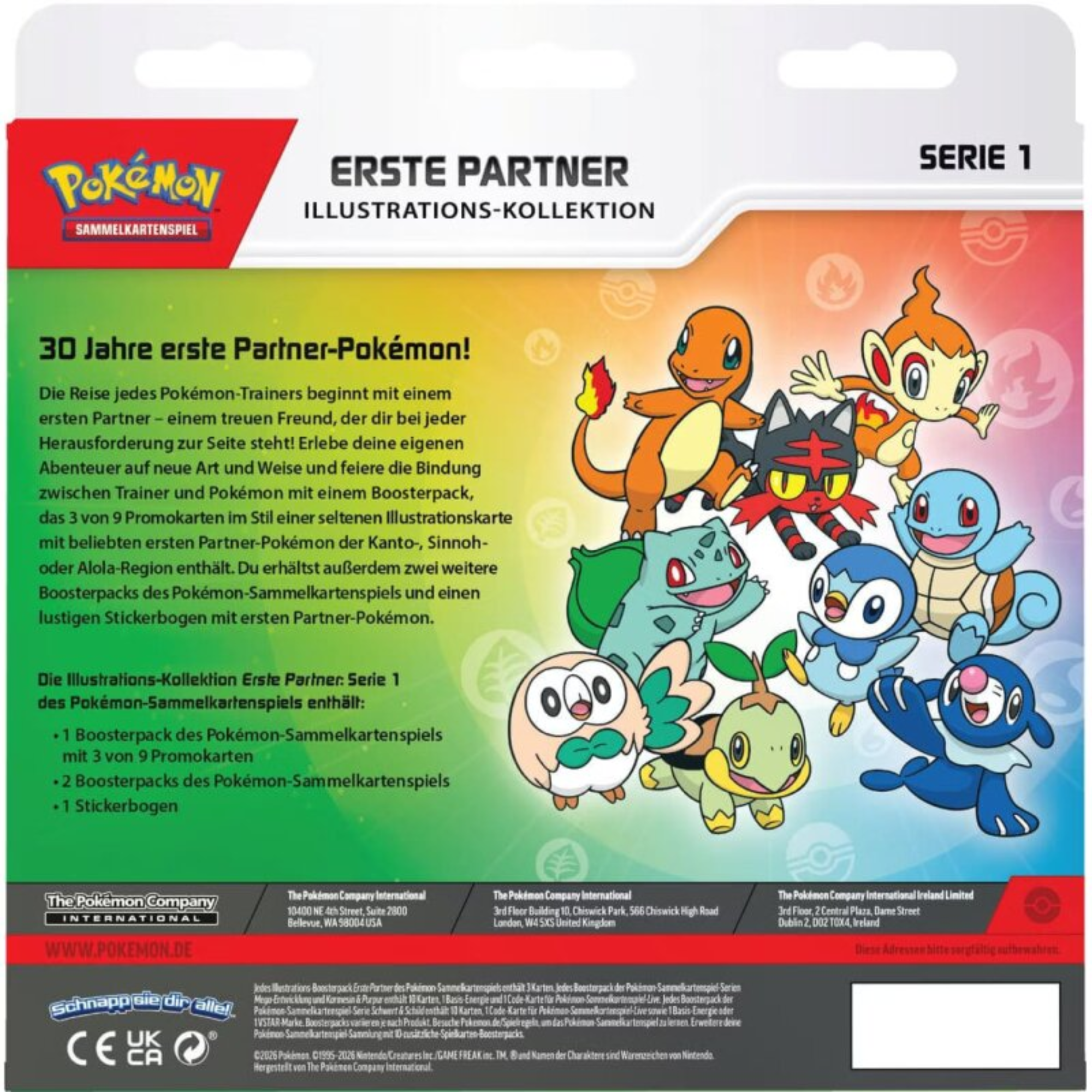 Pokémon - Erste Partner Illustration Collezione Box Serie 1 - Tedesco