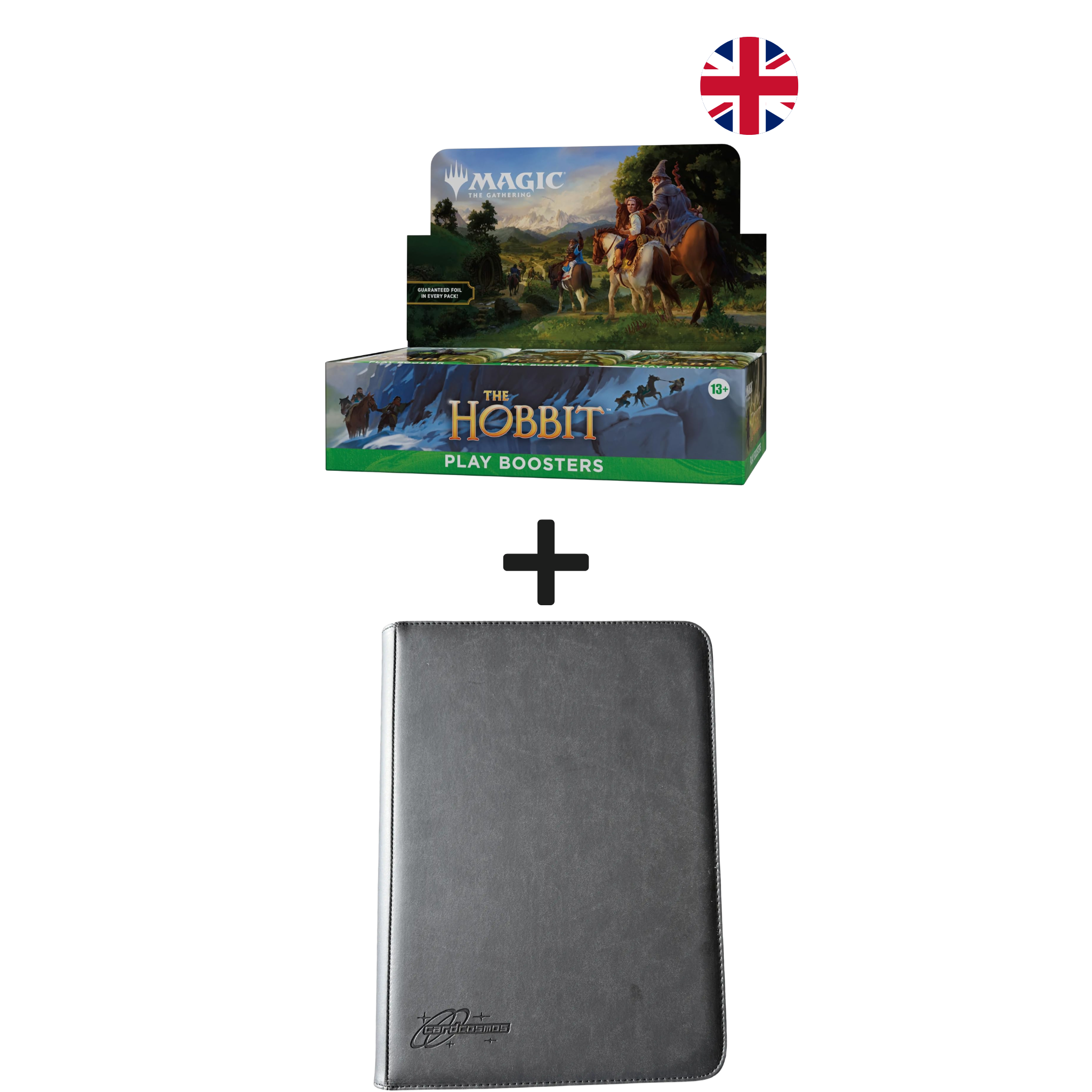 MTG The Hobbit Play booster box Inglese + Raccoglitore premium Nero Bundle