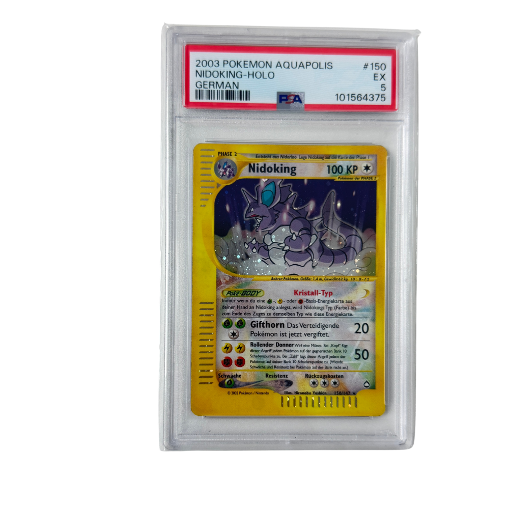 Pokémon - Nidoking #150/147 (Aquapolis Holo) – PSA 5 EX
