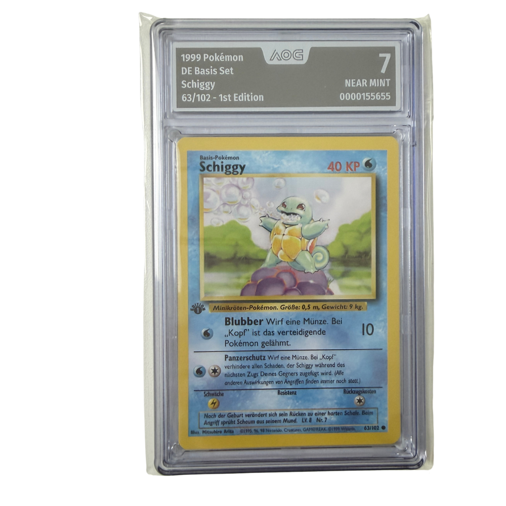 Pokémon - Schiggy #63/102 (Basis Set 1st Edition) – AOG 7 Near Mint