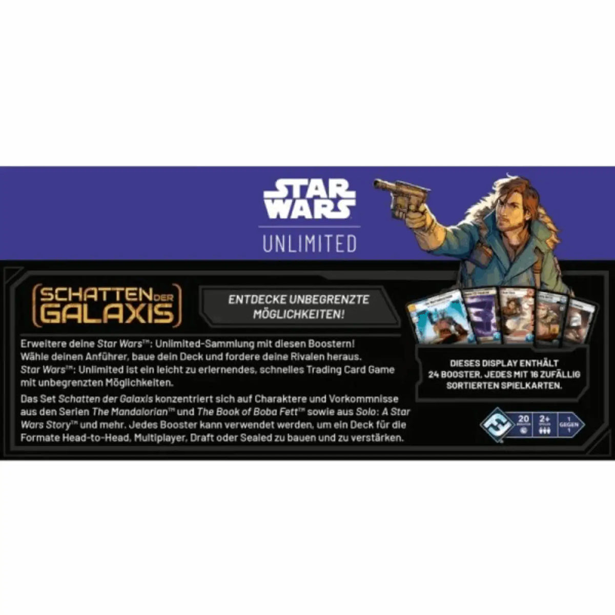 Star Wars: Unlimited - Schatten der Galaxis Booster Display - DE