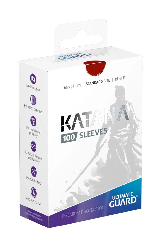 Ultimate Guard - Bustine Katana formato standard rosse - 100 pezzi