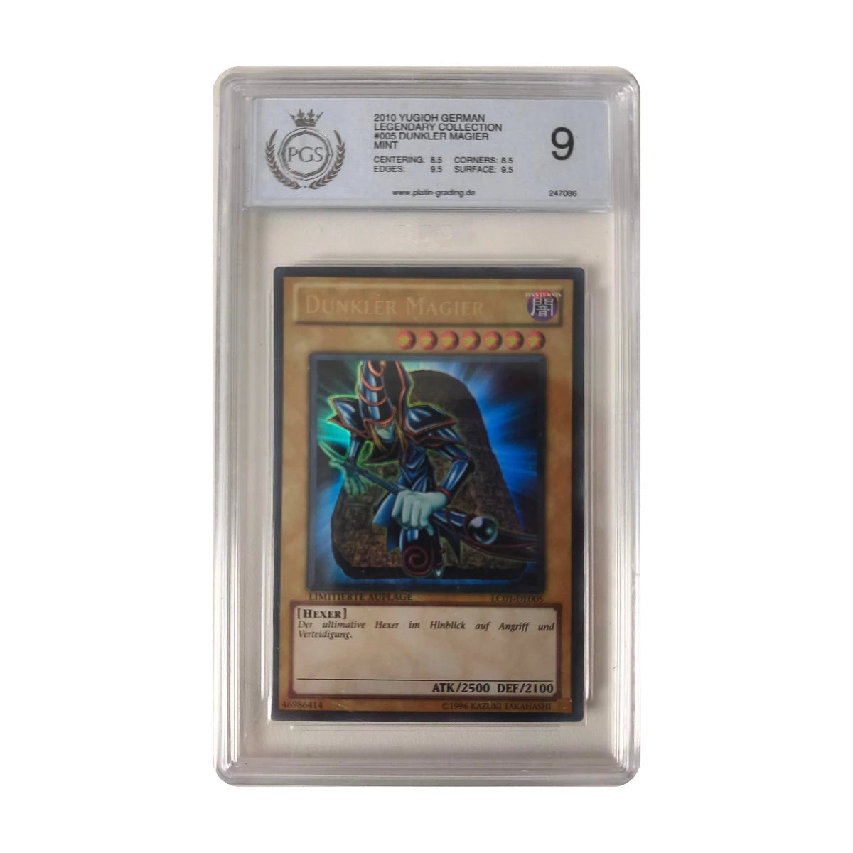 Yu-Gi-Oh! - Dunkler Magier LC01-DE005 (Legendary Collection) – PGS 9 Mint