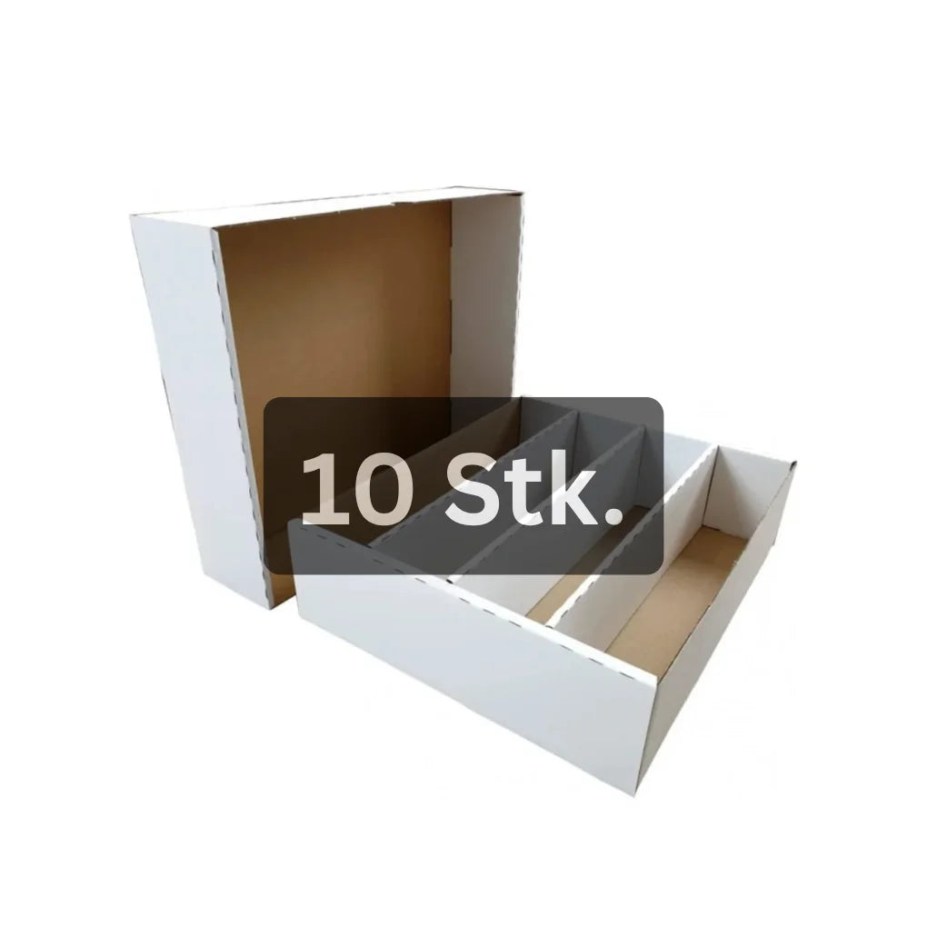 cardcosmos Card Box for 4000 Cards – Storage Box with 4 Rows