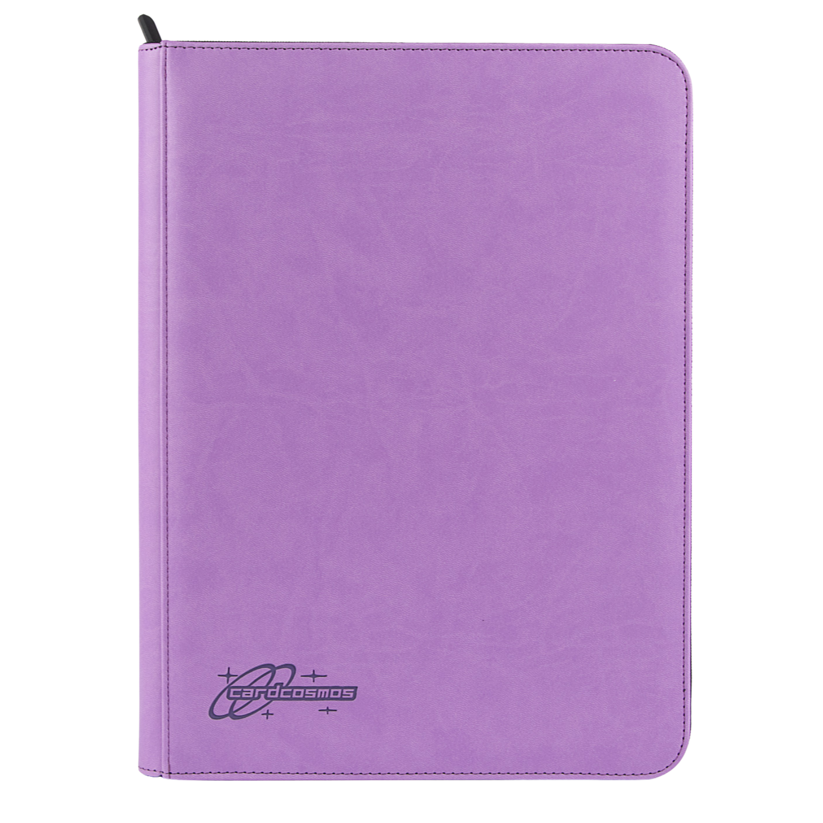 cardcosmos - Raccoglitore premium in pelle con zip e 9 tasche - Lilla