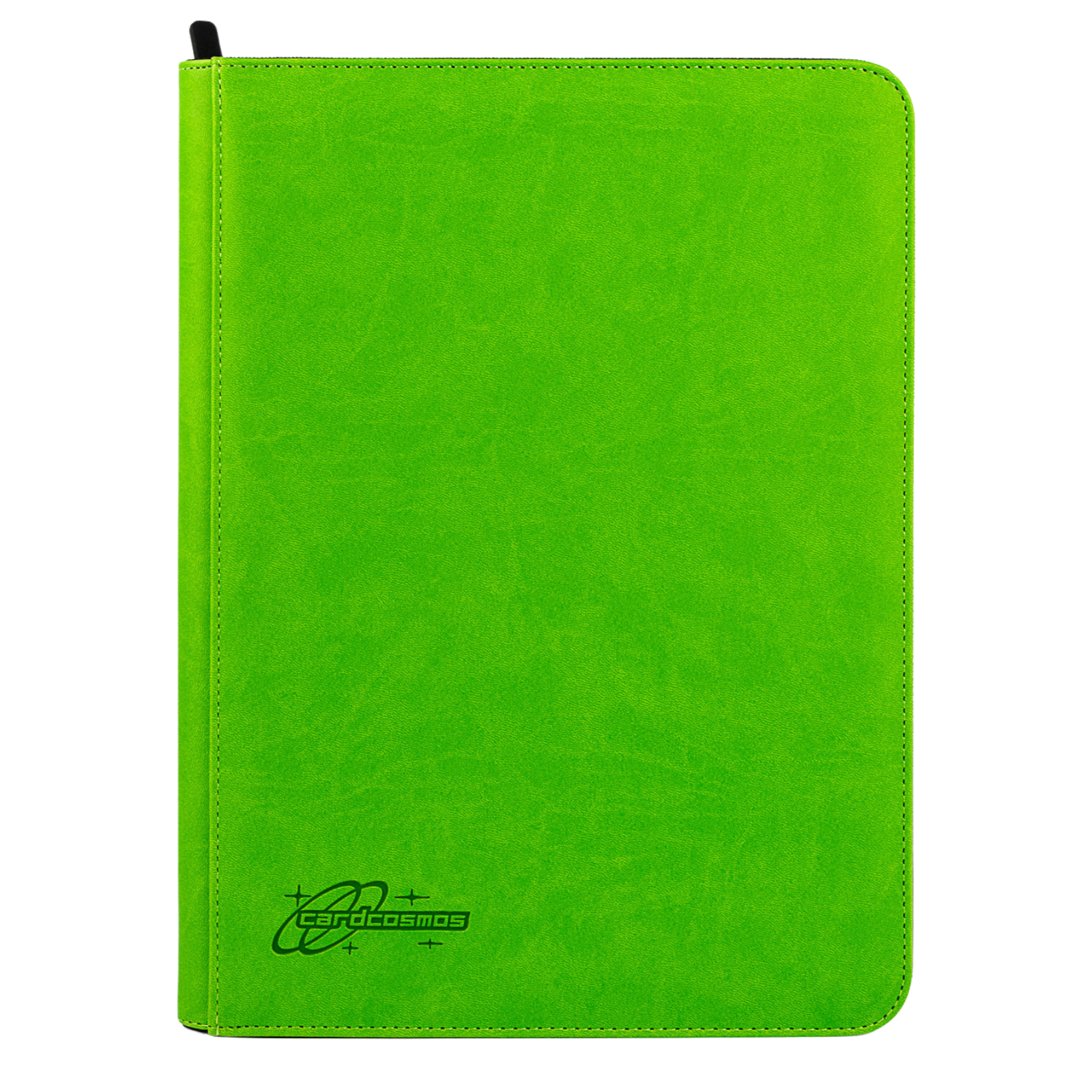 cardcosmos - Raccoglitore premium in pelle con zip e 9 tasche - Lime