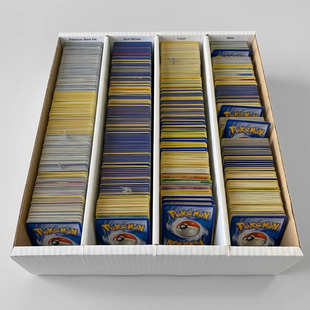cardcosmos Scatola per carte da 4000 – Scatola di stoccaggio con 4 file