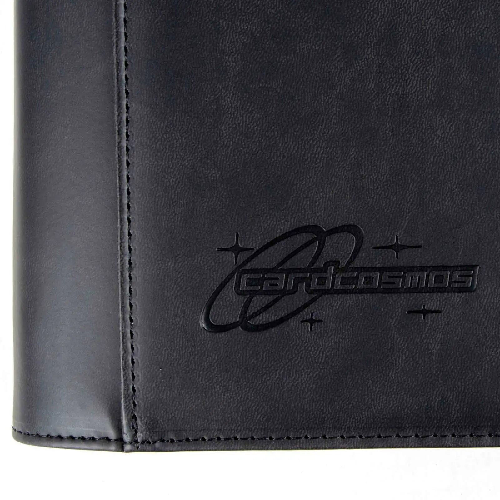 cardcosmos - 16 Pocket Zip Premium XXL Leather Binder - Schwarz