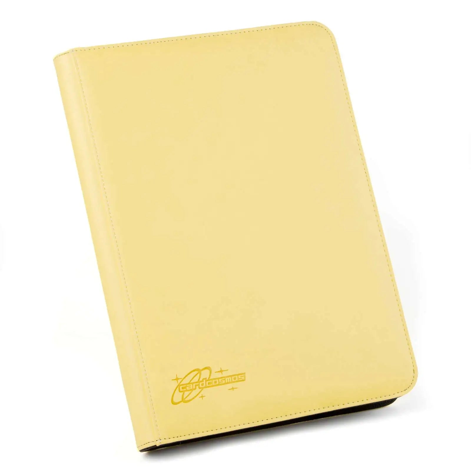 cardcosmos - 9 Pocket Zip Premium Leather Binder - Gelb