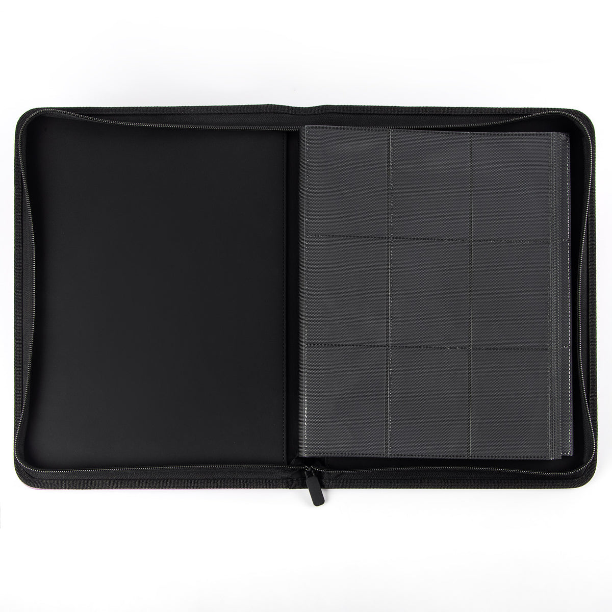 cardcosmos - 9 Pocket Zip Premium Leather Binder - Lime