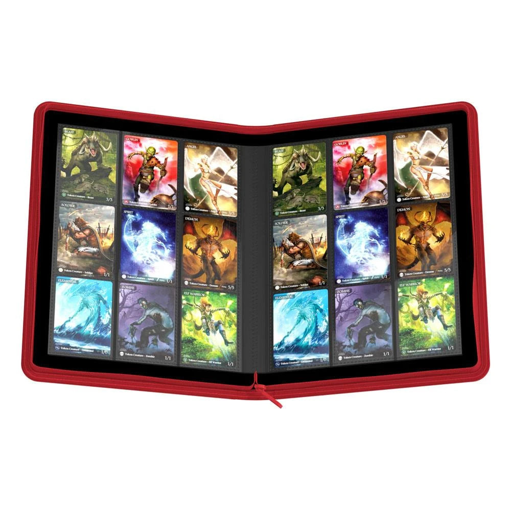 Ultimate Guard Zipfolio 360 18-Pocket Xenoskin Rot